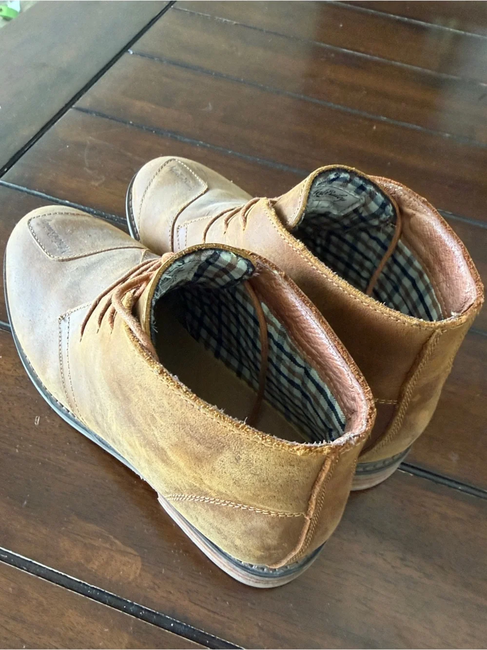 MotoBailey LaRyder Kevlar Motorcycle Tan Leather Chukka Boots - 10.5